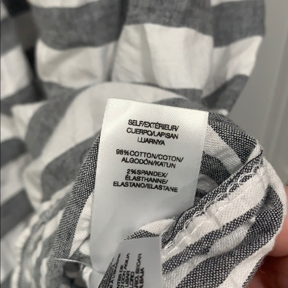 Lucky Brand Off The Shoulder Stripe Top - Picture 4 of 5